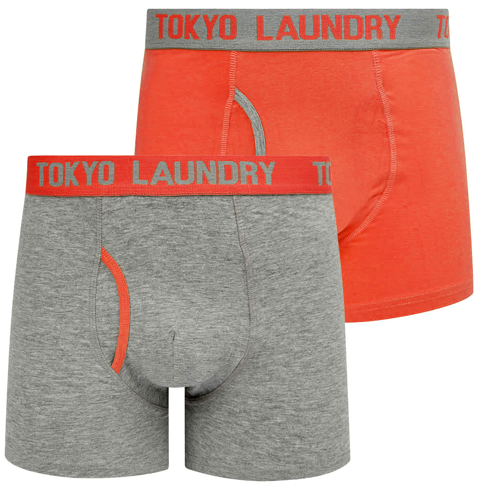 Tokyo Laundry Boxer Shorts Men's 2 Pack Stretch Cotton Boxers Underwear Elastic - Picture 2 of 16