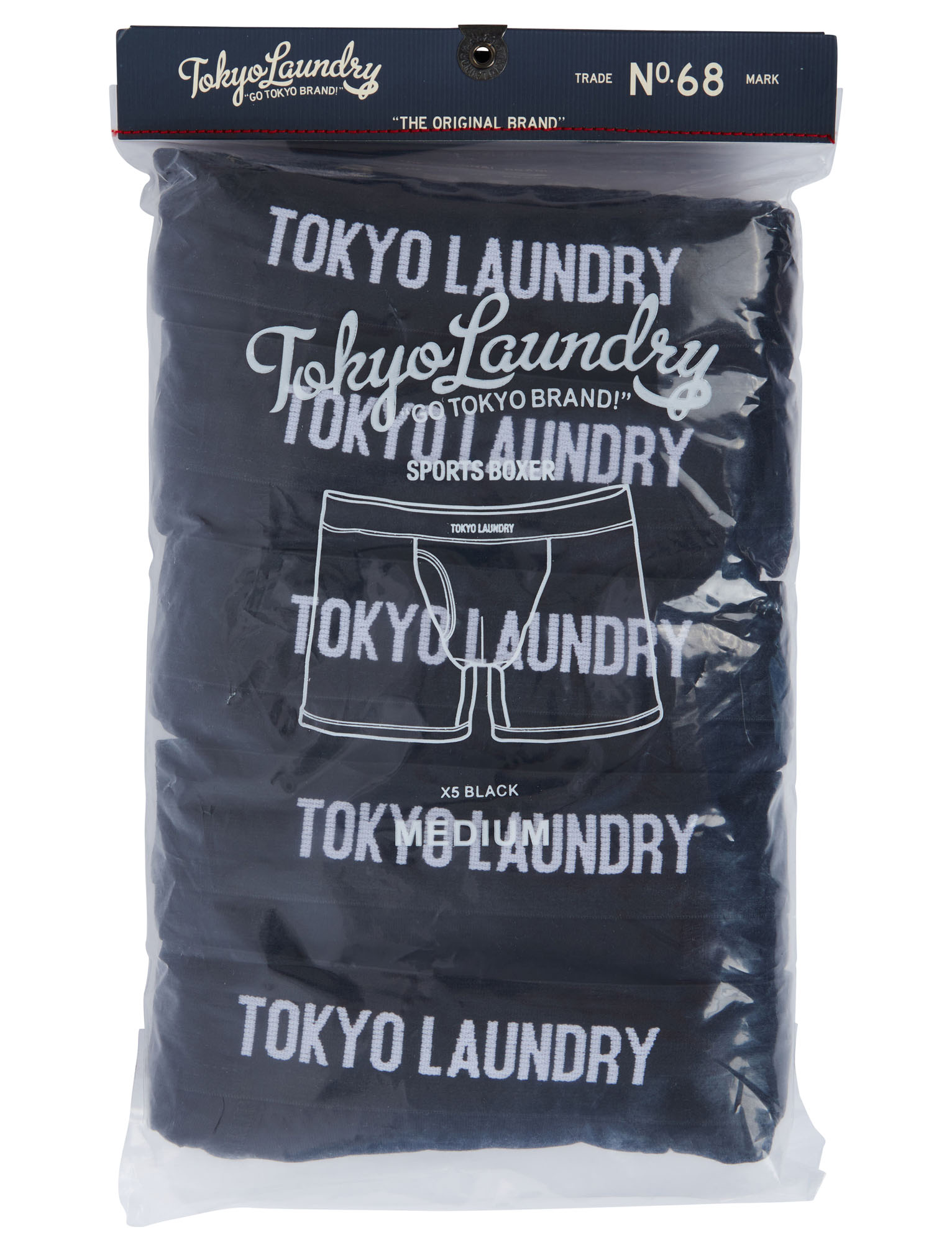 Koman (5 Pack) Cotton Sports Boxer Shorts Set in Multi-Colour - Tokyo –  Tokyo Laundry