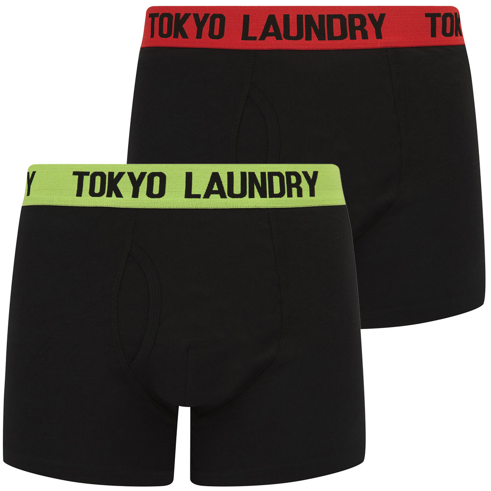 Tokyo Laundry Boxer Shorts Men's 2 Pack Stretch Cotton Boxers Underwear Elastic - Picture 12 of 16