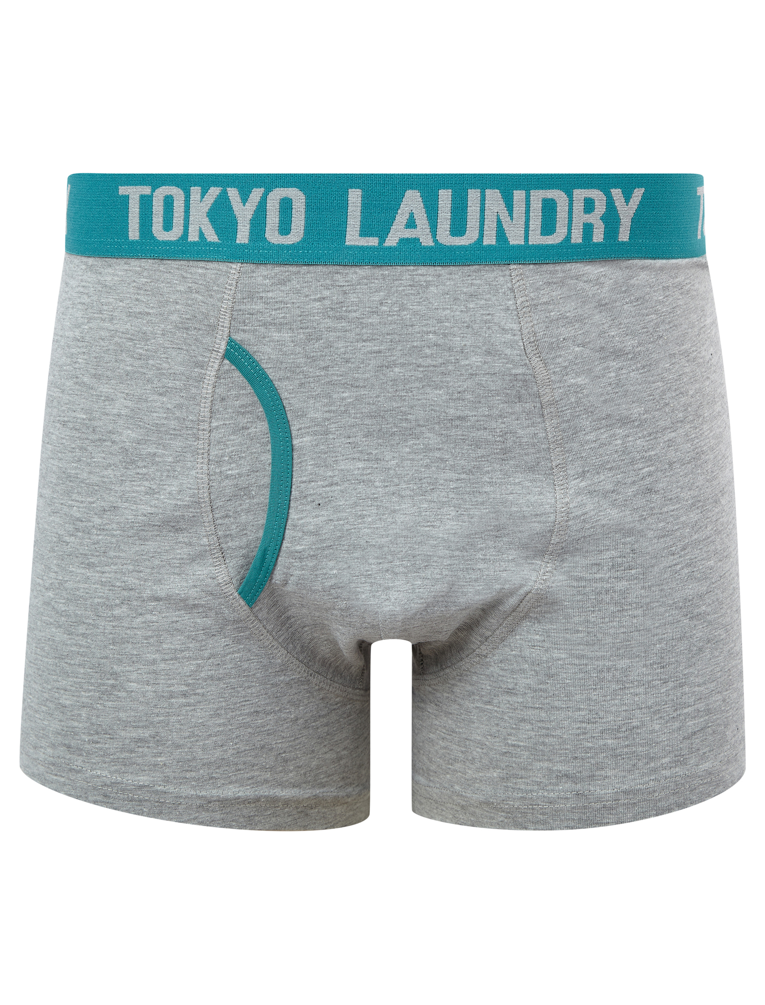 Tokyo Laundry Boxer Shorts Men's 2 Pack Stretch Cotton Underwear Boxers Grey - Picture 3 of 16