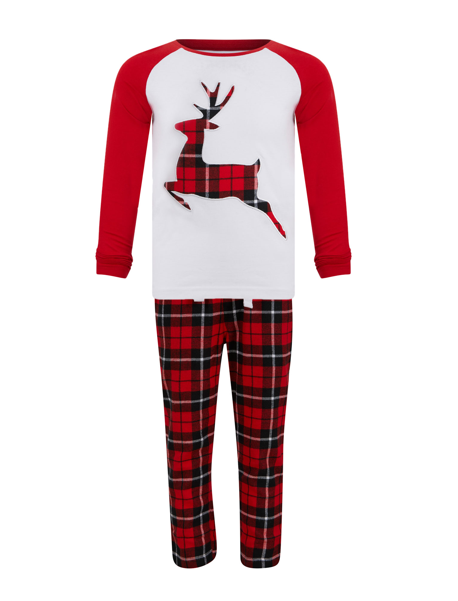 Girl's Christmas Pyjamas Xmas Rudolph Reindeer Cotton Sleepwear Set Top Bottoms - Picture 28 of 33