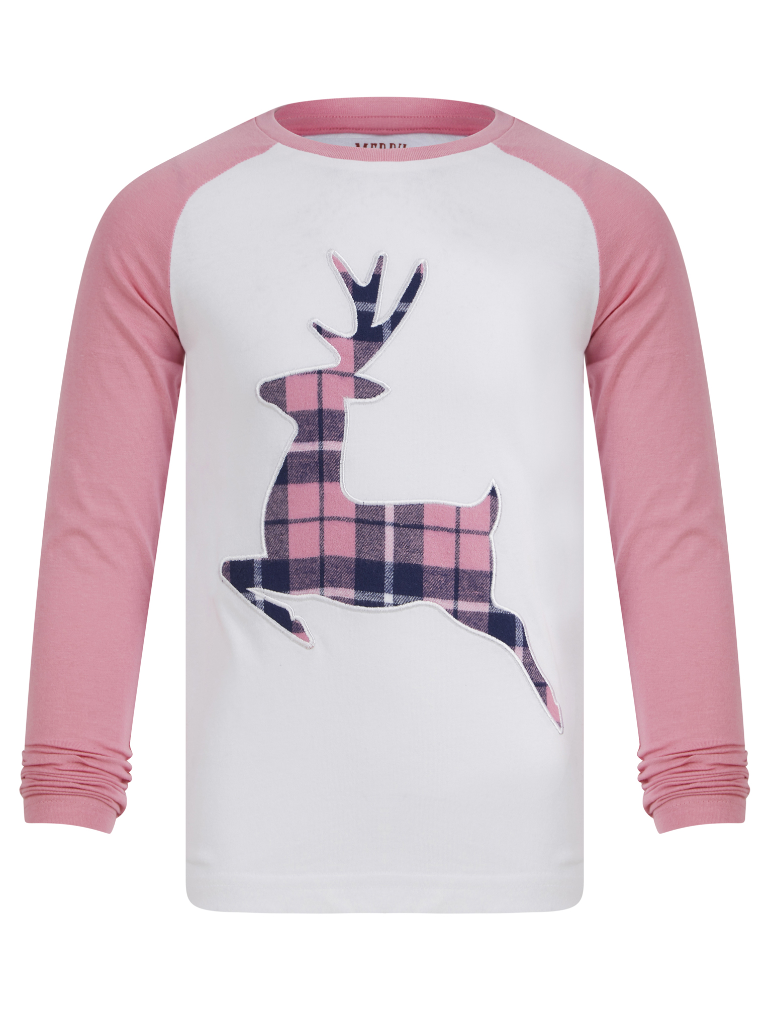 Girl's Christmas Pyjamas Xmas Rudolph Reindeer Cotton Sleepwear Set Top Bottoms - Picture 23 of 33