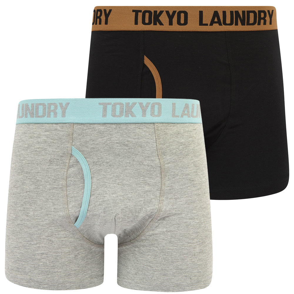 Tokyo Laundry Boxer Shorts Men's 2 Pack Boxers Elastic Underwear Stretch Cotton - Picture 12 of 16