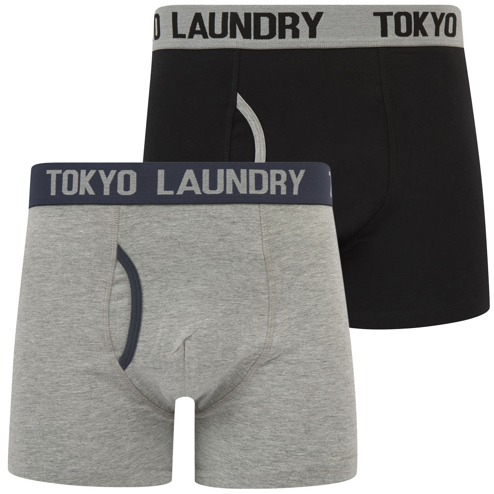 Tokyo Laundry Boxer Shorts Men's 2 Pack Boxers Elastic Underwear Stretch Cotton - Picture 7 of 16
