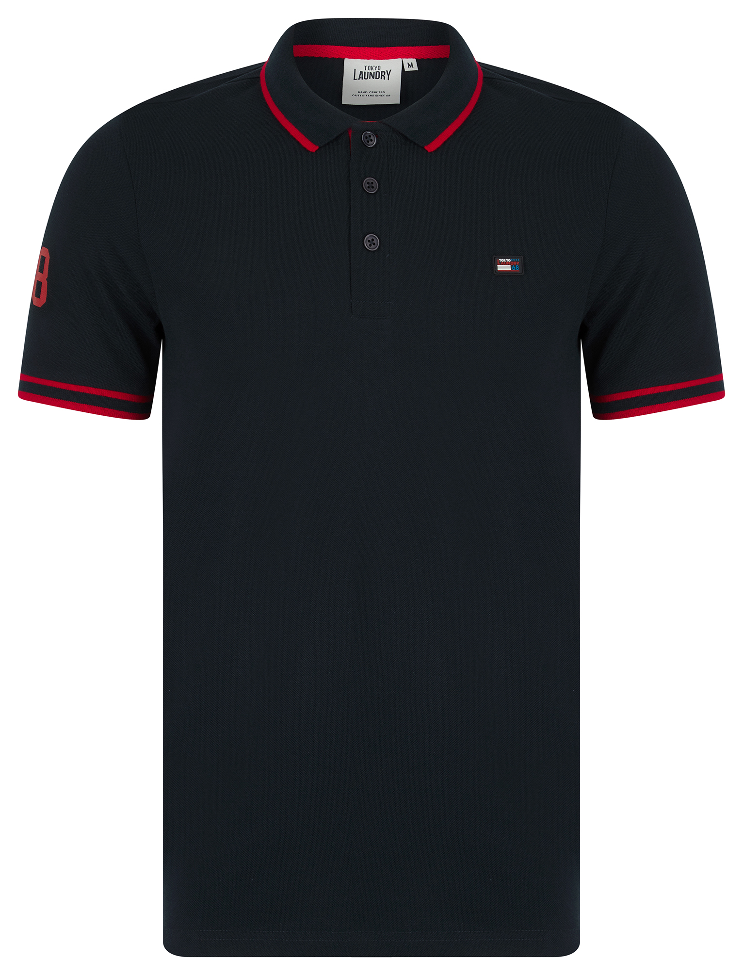 Paquete de 2 camisetas polo Tokyo Laundry para hombre 100 % algodón piqué informales - Imagen 14 de 21