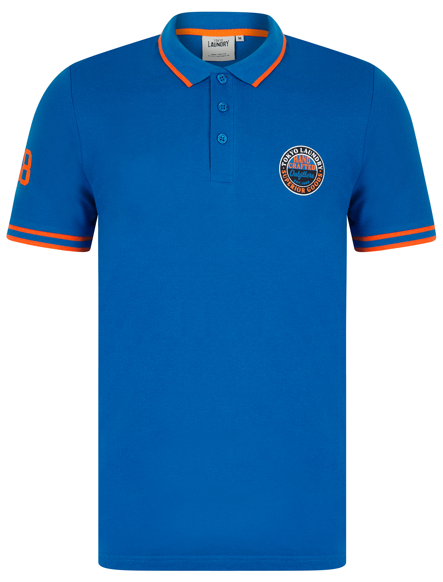 Paquete de 2 camisetas polo Tokyo Laundry para hombre 100 % algodón piqué informales - Imagen 8 de 21