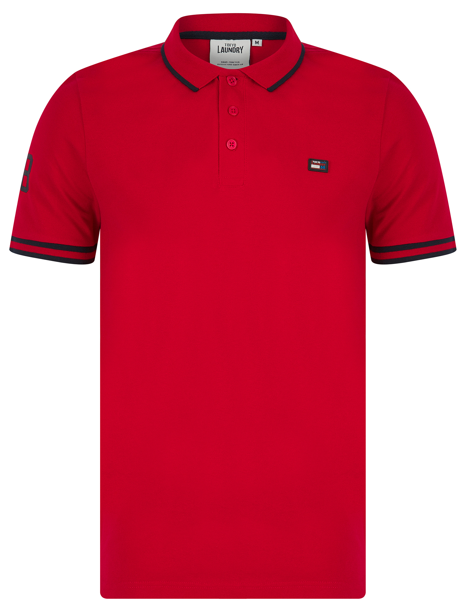 Paquete de 2 camisetas polo Tokyo Laundry para hombre 100 % algodón piqué informales - Imagen 18 de 21