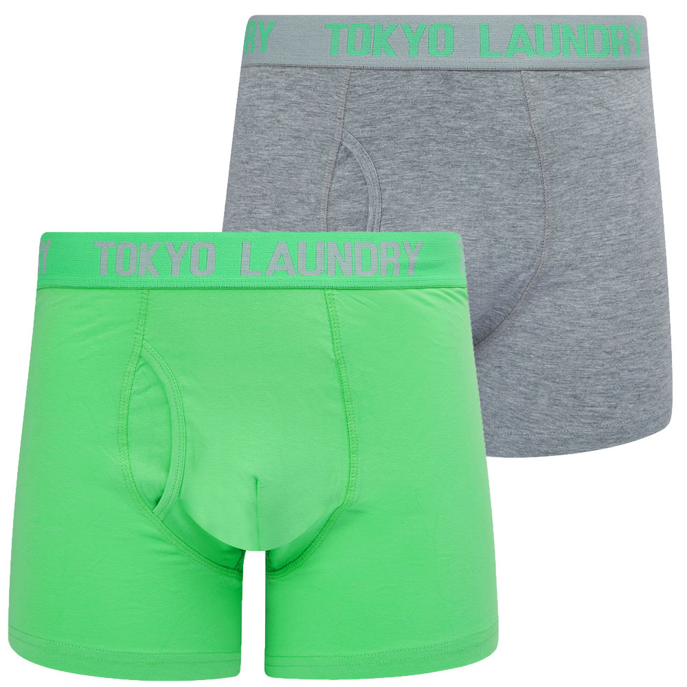 Tokyo Laundry Boxer Shorts Men's 2 Pack Stretch Cotton Boxers Underwear Elastic - Picture 12 of 16