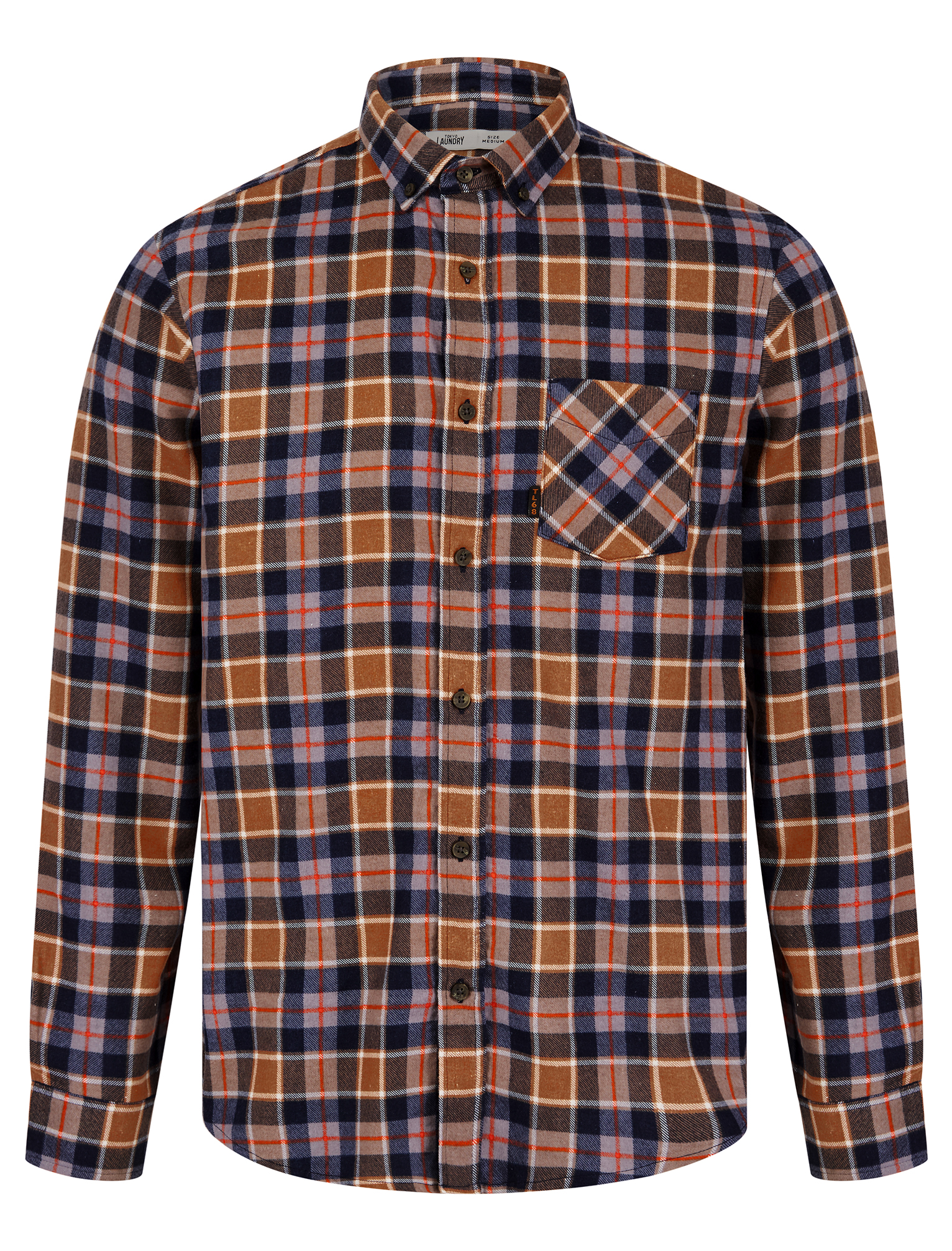 Tokyo Laundry Check Shirt 100% Cotton Flannel Lumberjack Thick Winter Checked - Picture 17 of 43