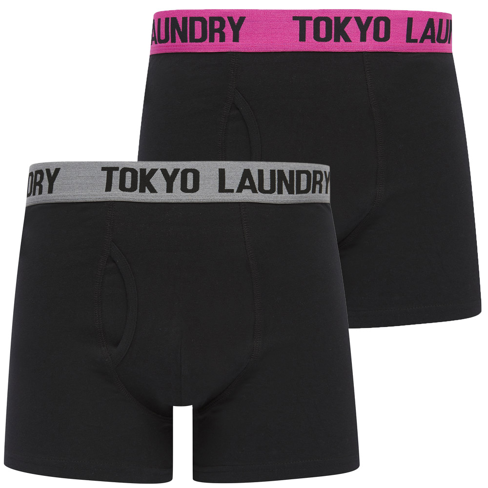 Tokyo Laundry Boxer Shorts Men's 2 Pack Boxers Elastic Stretch Cotton Underwear - Picture 12 of 16