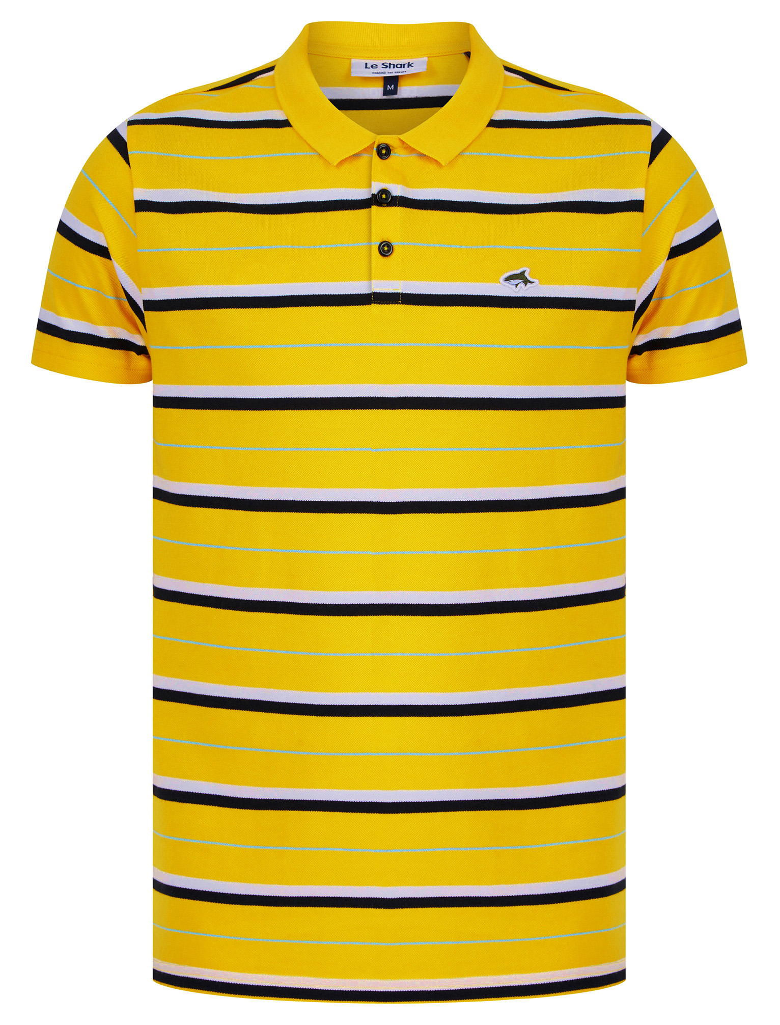Le Shark Polo Shirt Men's Striped Cotton Pique Sportswear Casual T-Shirt Top Tee - Picture 14 of 37