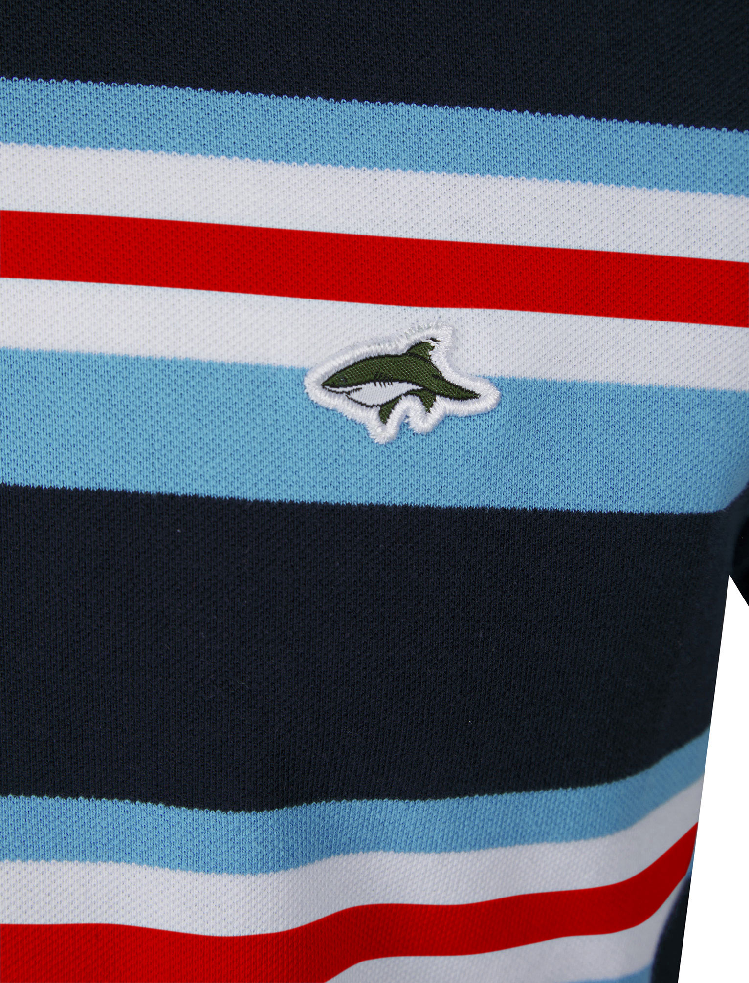 Le Shark Polo Shirt Men's Striped Cotton Pique Sportswear Casual T-Shirt Top Tee - Picture 34 of 37