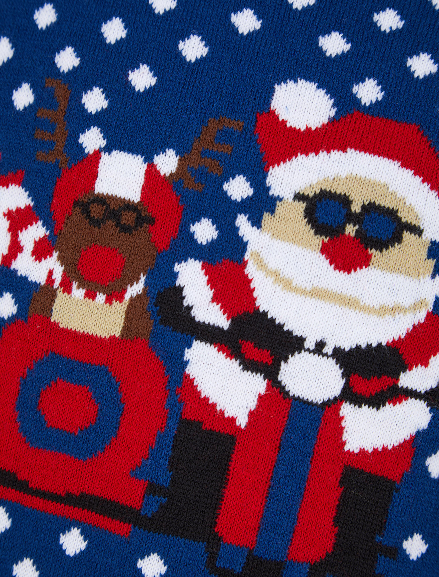 Kids Boys Christmas Jumper Sidecar Polka Dot Xmas Sweater Pullover Novelty - Picture 4 of 7