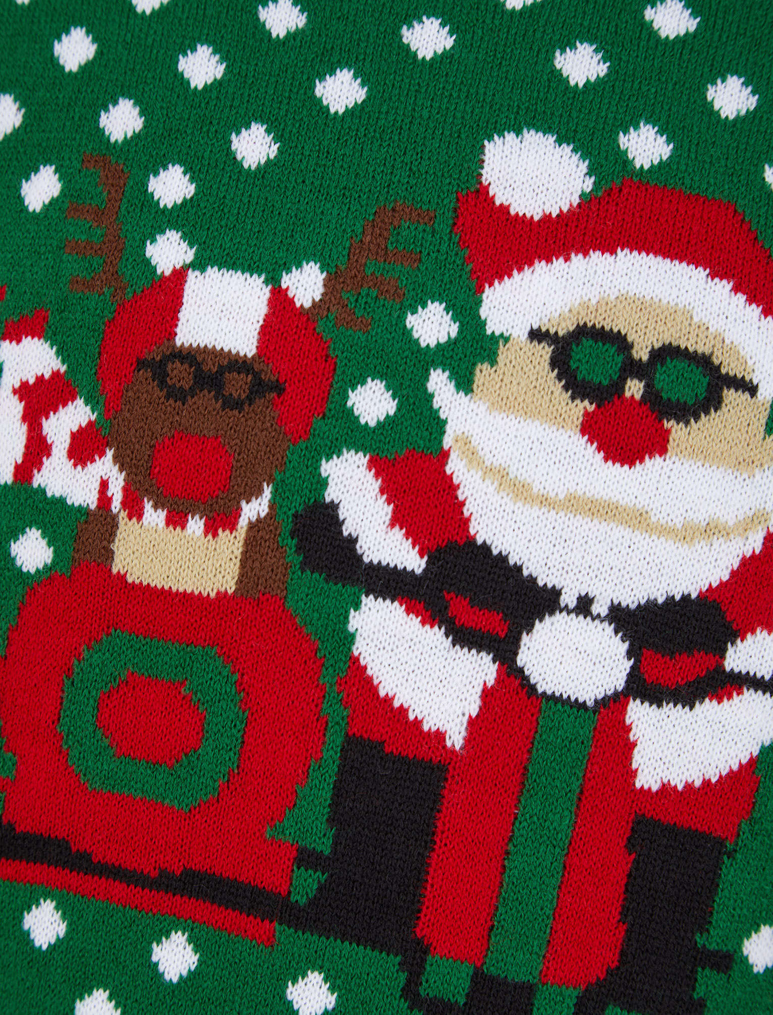 Kids Boys Christmas Jumper Sidecar Polka Dot Xmas Sweater Pullover Novelty - Picture 7 of 7