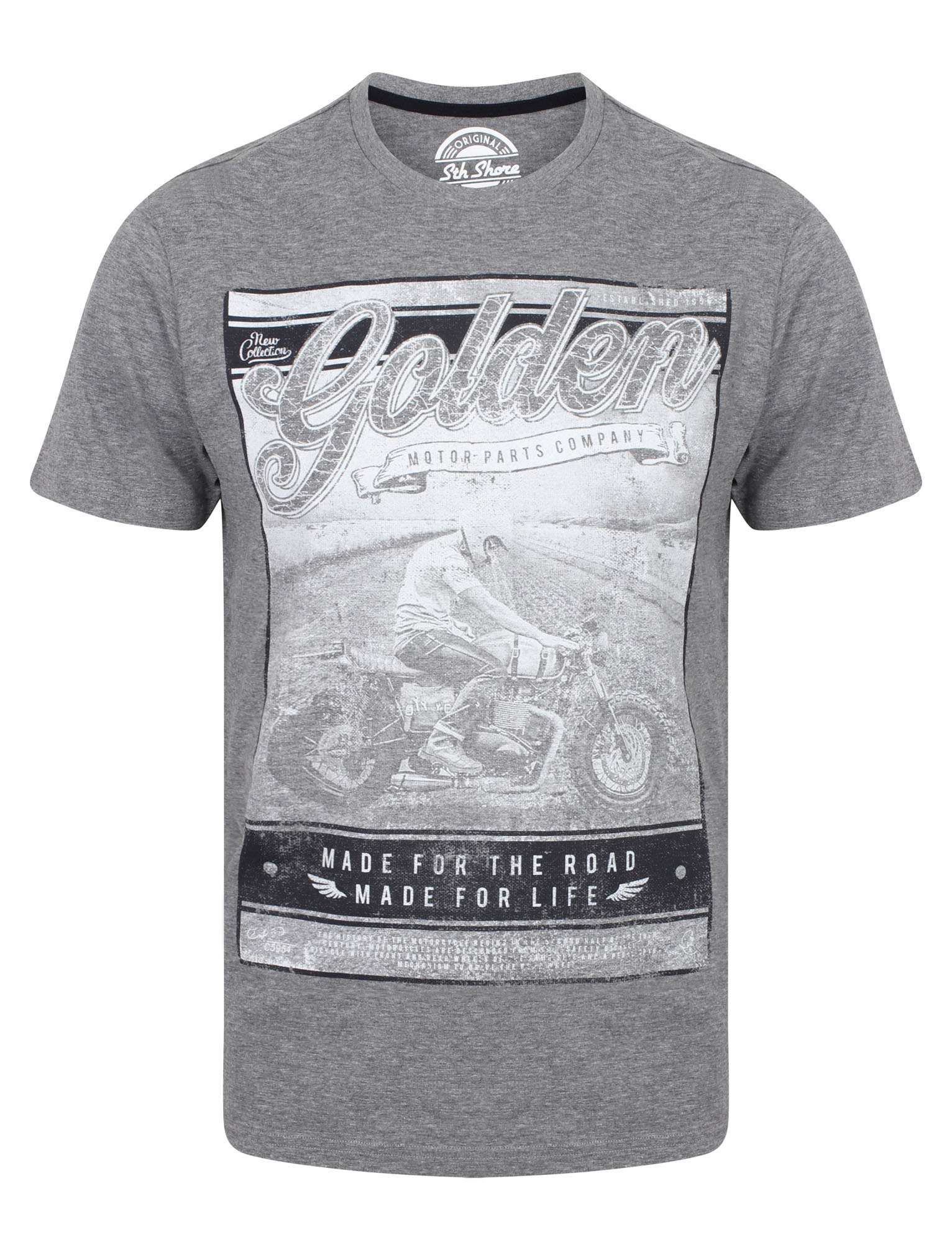 T-shirt tinta unita - Slim fit - BLU - Uomo - 7.00