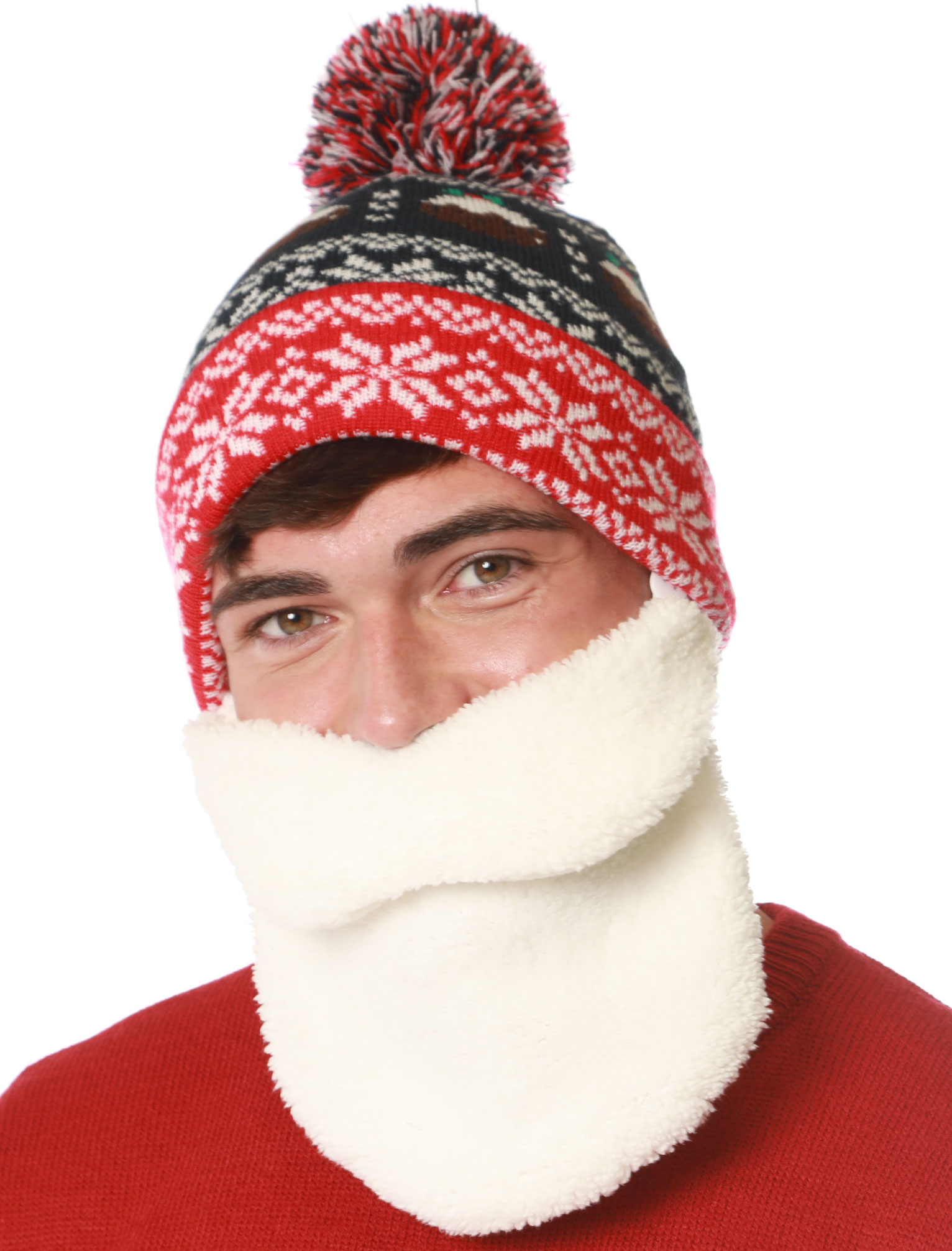 mens christmas bobble hat