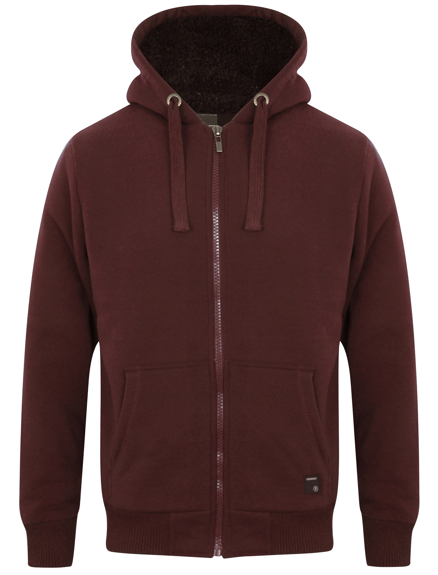 Men's Fleece Hoodie Borg Lined Hooded Top Warm Thick Plain Winter Hoody Jacket - Picture 14 of 17