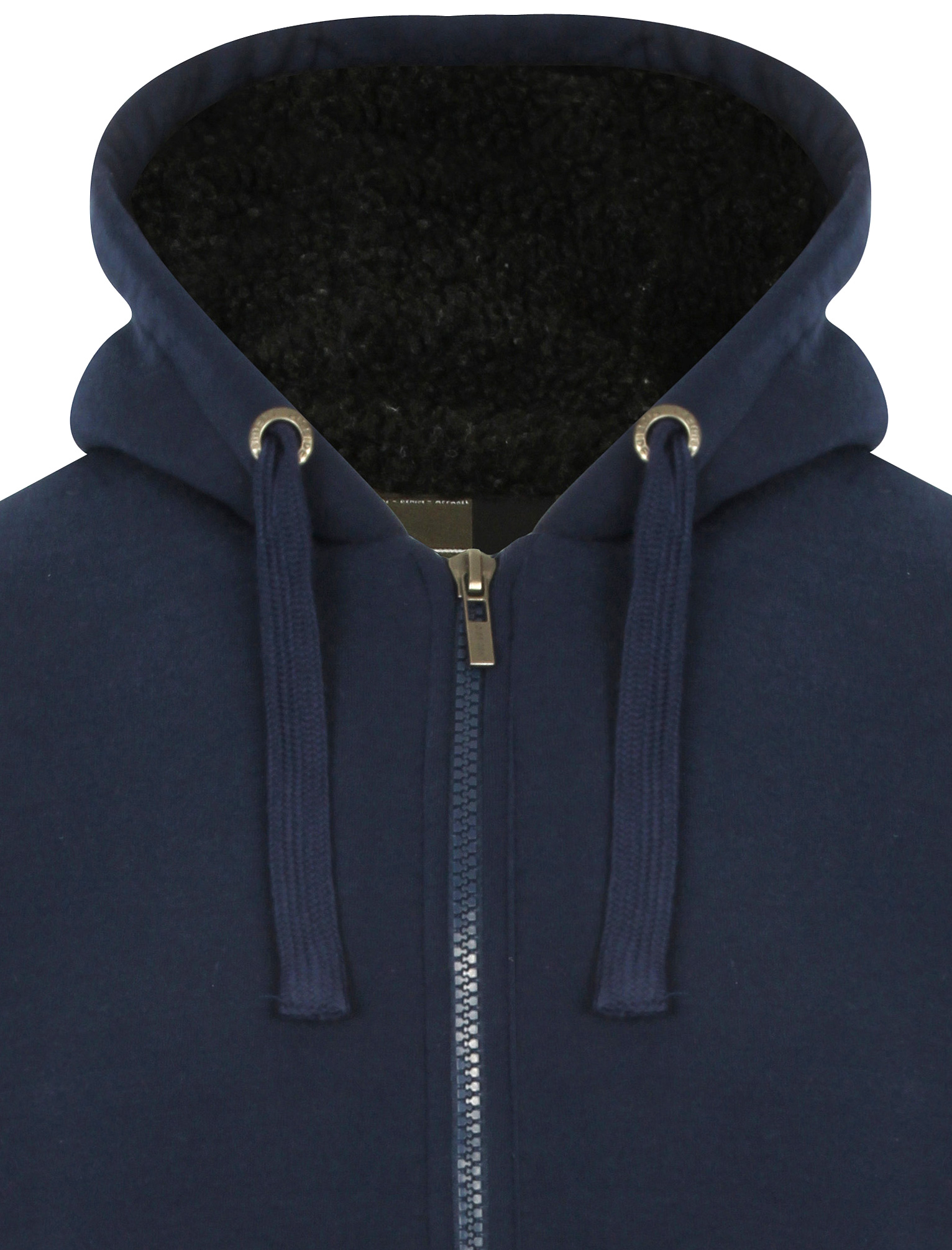 Men's Fleece Hoodie Borg Lined Hooded Top Warm Thick Plain Winter Hoody Jacket - Picture 11 of 17