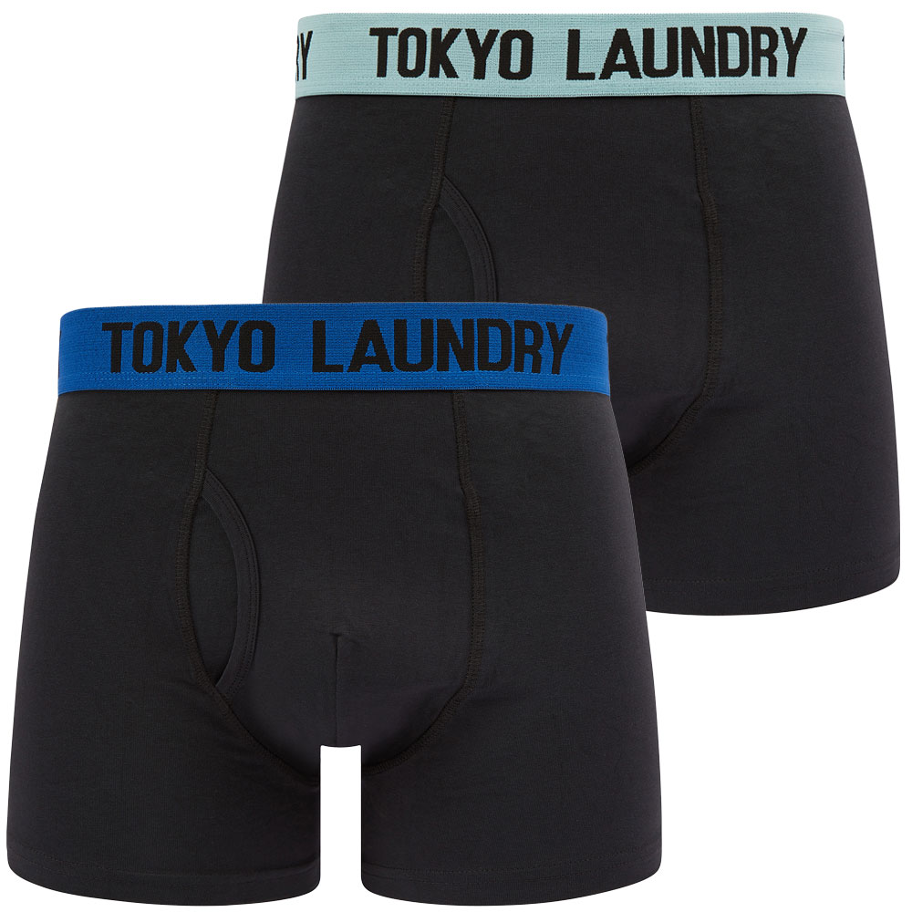Tokyo Laundry Boxer Shorts Men's Boxers Trunks Underwear Black Stretch Cotton - Picture 7 of 16