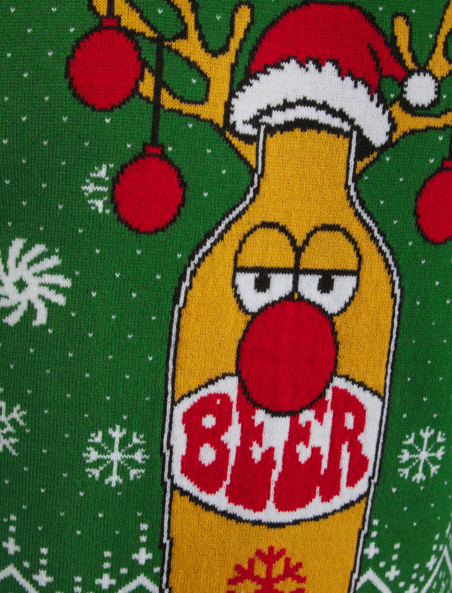 Christmas Jumper Mens Knitted Funny Novelty Xmas Sweater Top Santa Reindeer Beer - Picture 16 of 55