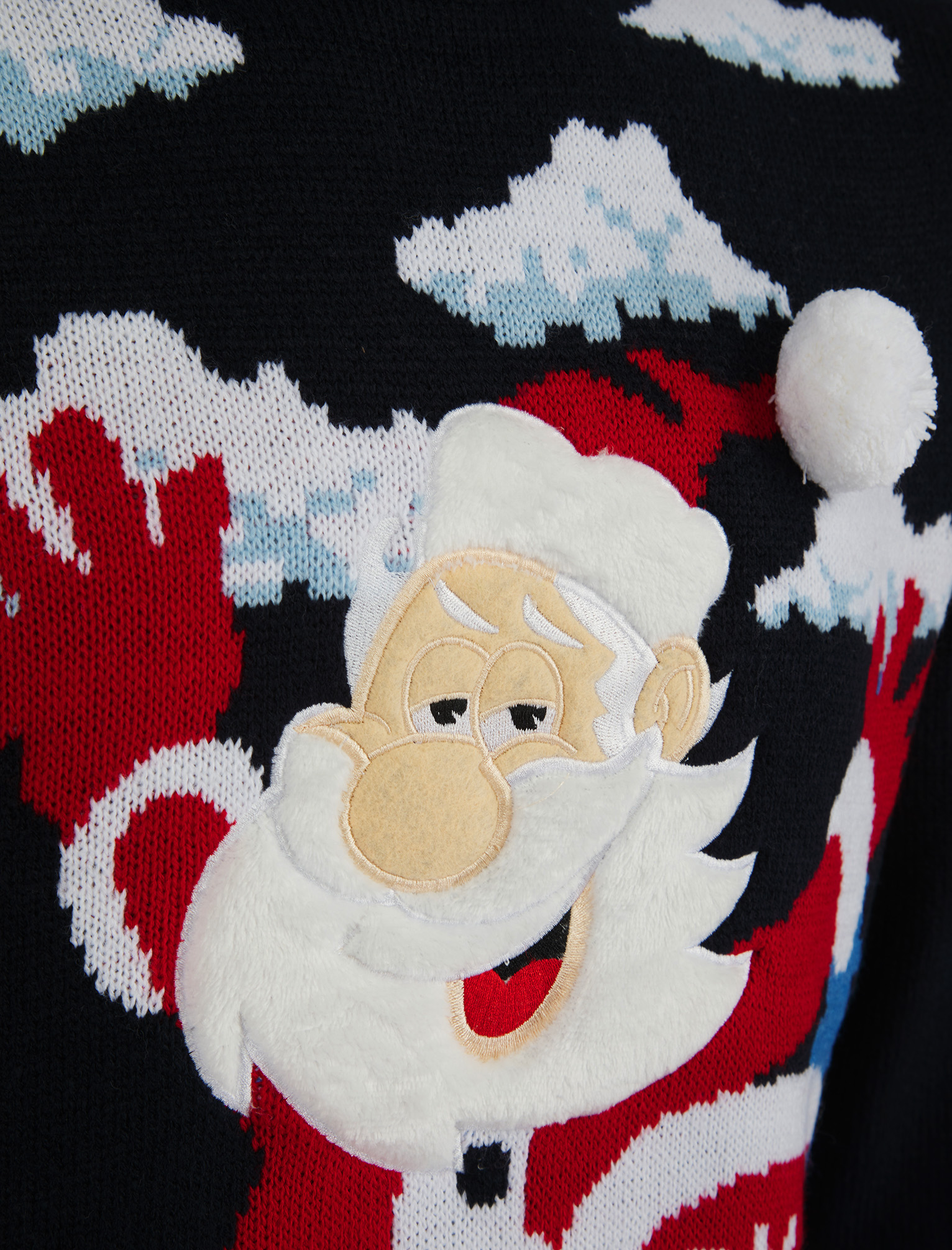 Christmas Jumper Mens Knitted Funny Novelty Xmas Sweater Top Santa Reindeer Beer - Picture 37 of 55