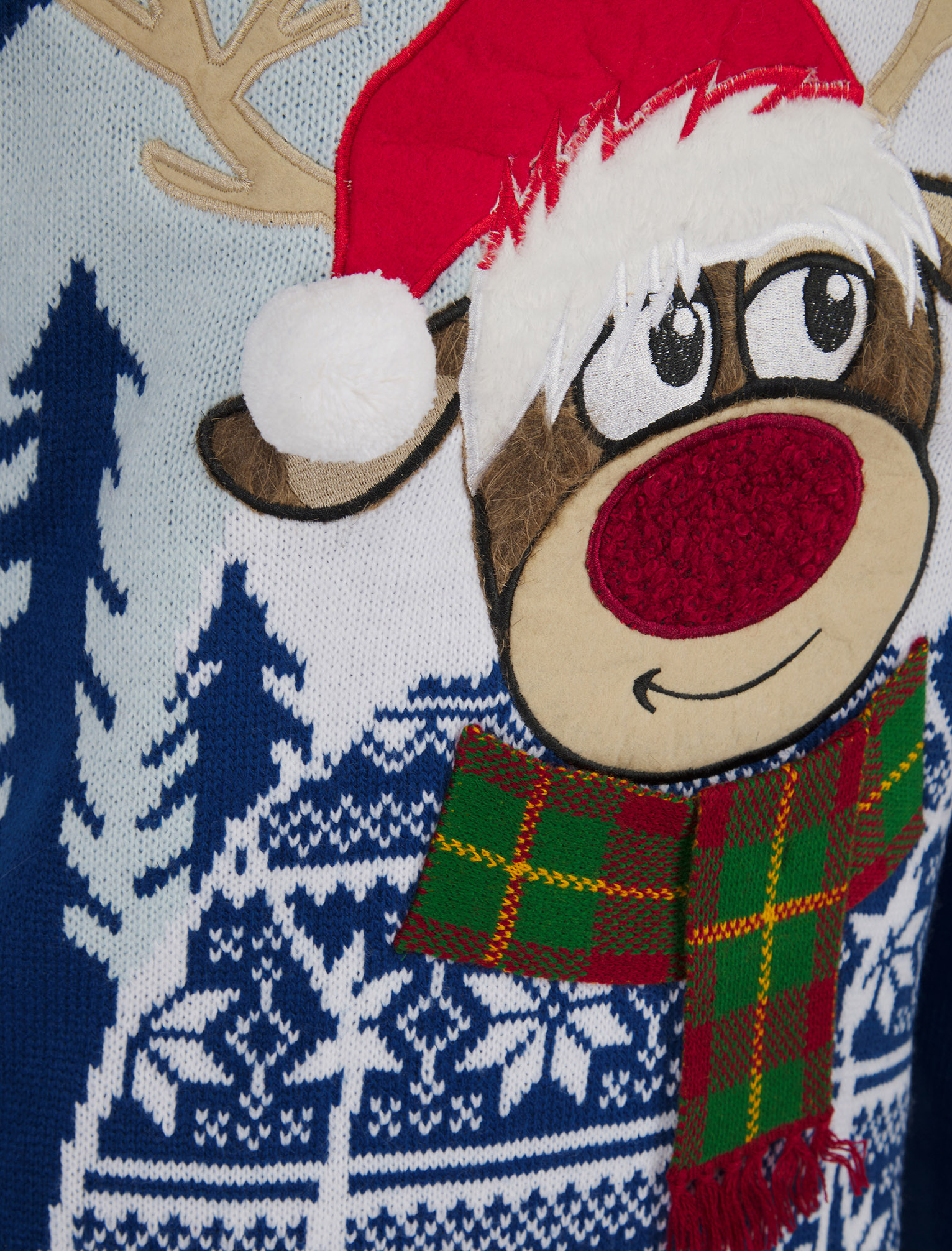 Christmas Jumper Mens Knitted Funny Novelty Xmas Sweater Top Santa Reindeer Beer - Picture 55 of 55