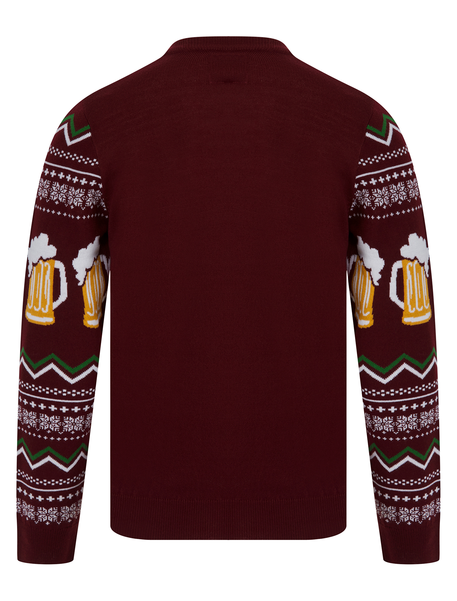 Christmas Jumper Mens Knitted Funny Novelty Xmas Sweater Top Santa Reindeer Beer - Picture 45 of 55