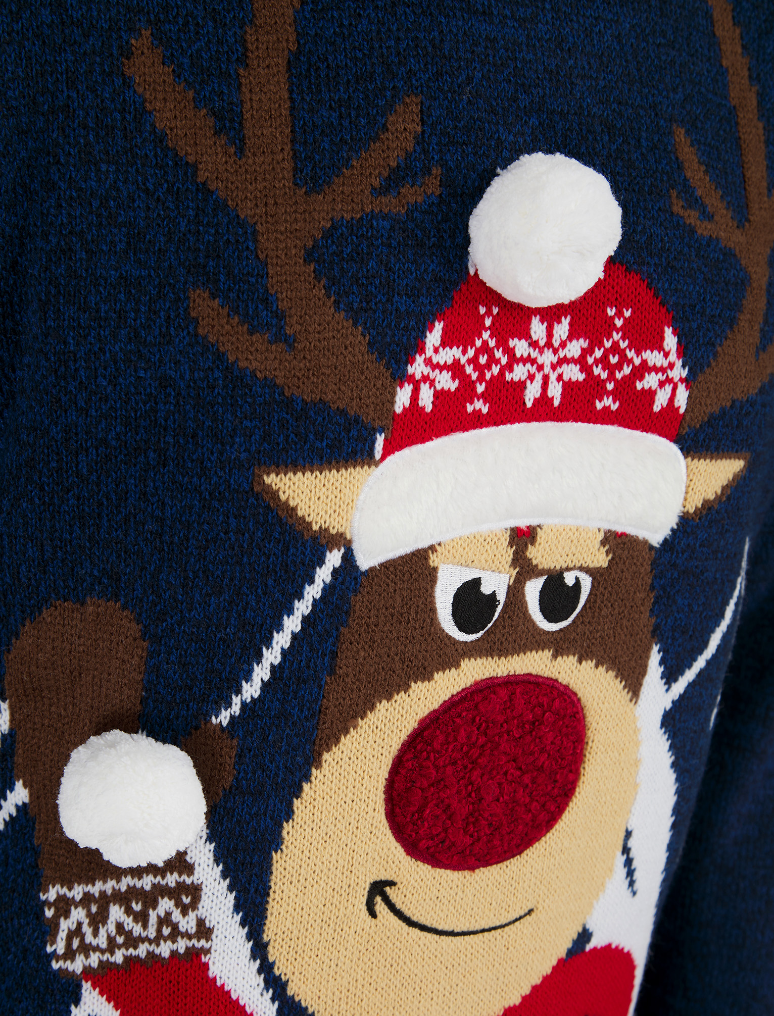 Christmas Jumper Mens Knitted Funny Novelty Xmas Sweater Top Santa Reindeer Beer - Picture 31 of 55