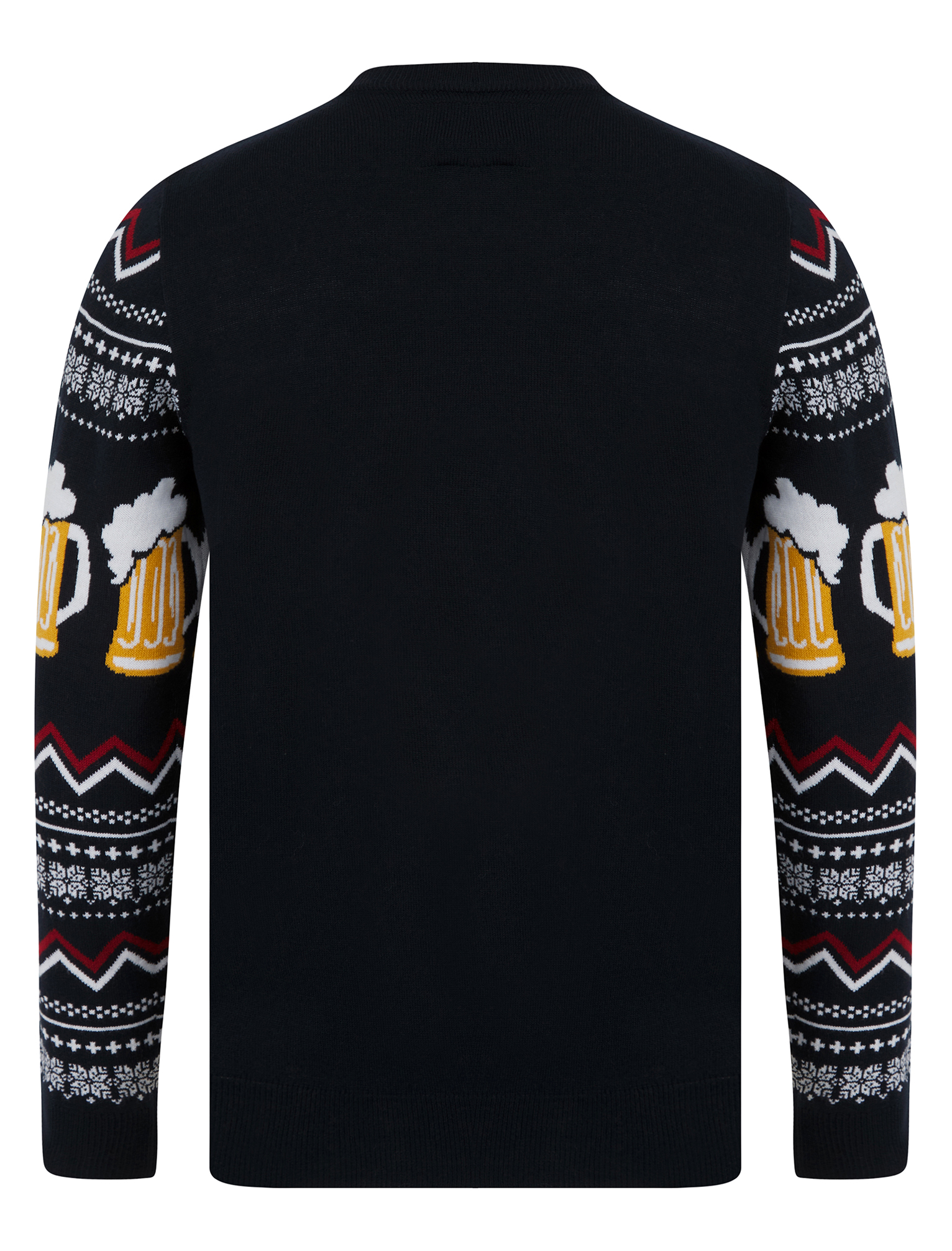Christmas Jumper Mens Knitted Funny Novelty Xmas Sweater Top Santa Reindeer Beer - Picture 48 of 55