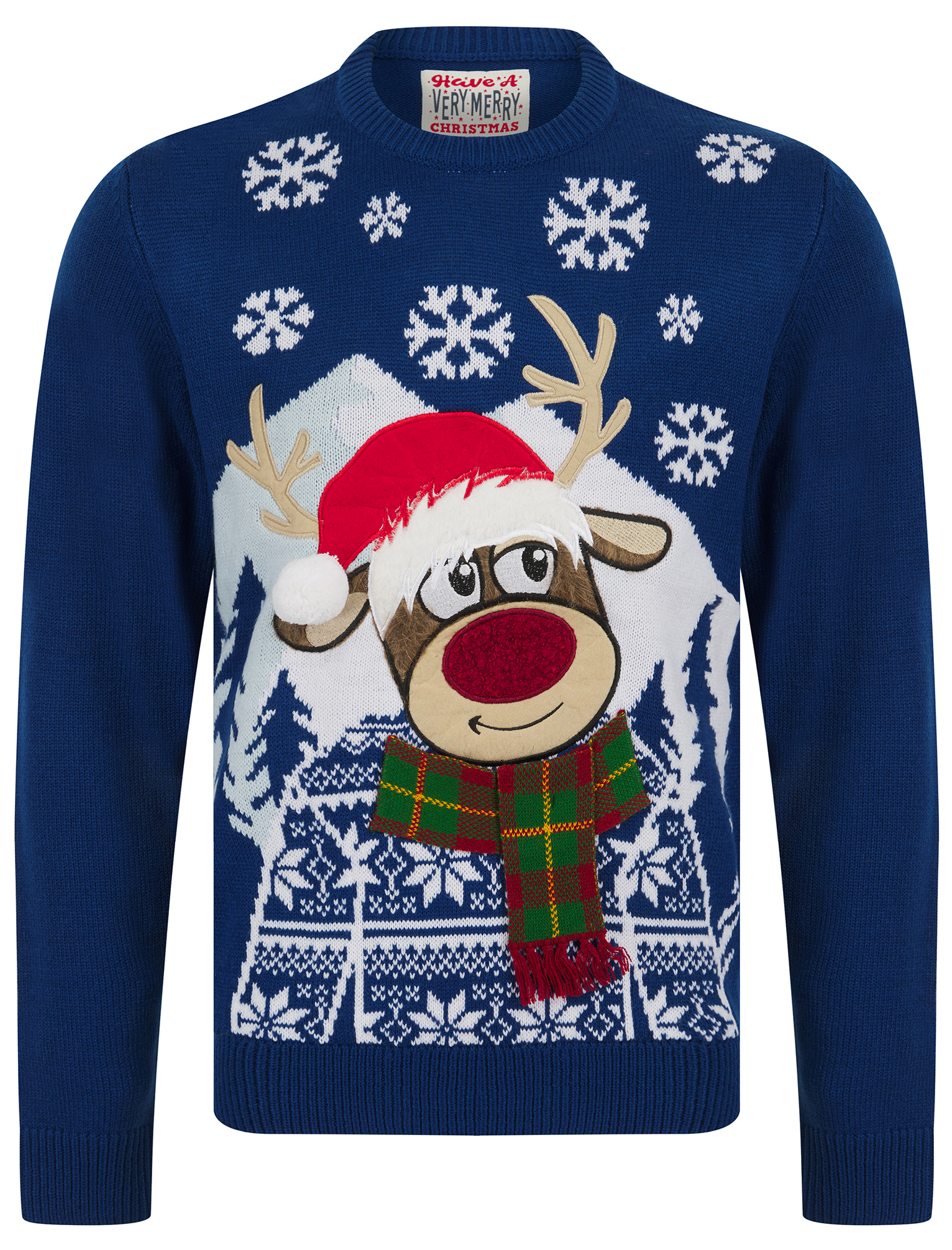 Christmas Jumper Mens Knitted Funny Novelty Xmas Sweater Top Santa Reindeer Beer - Picture 53 of 55