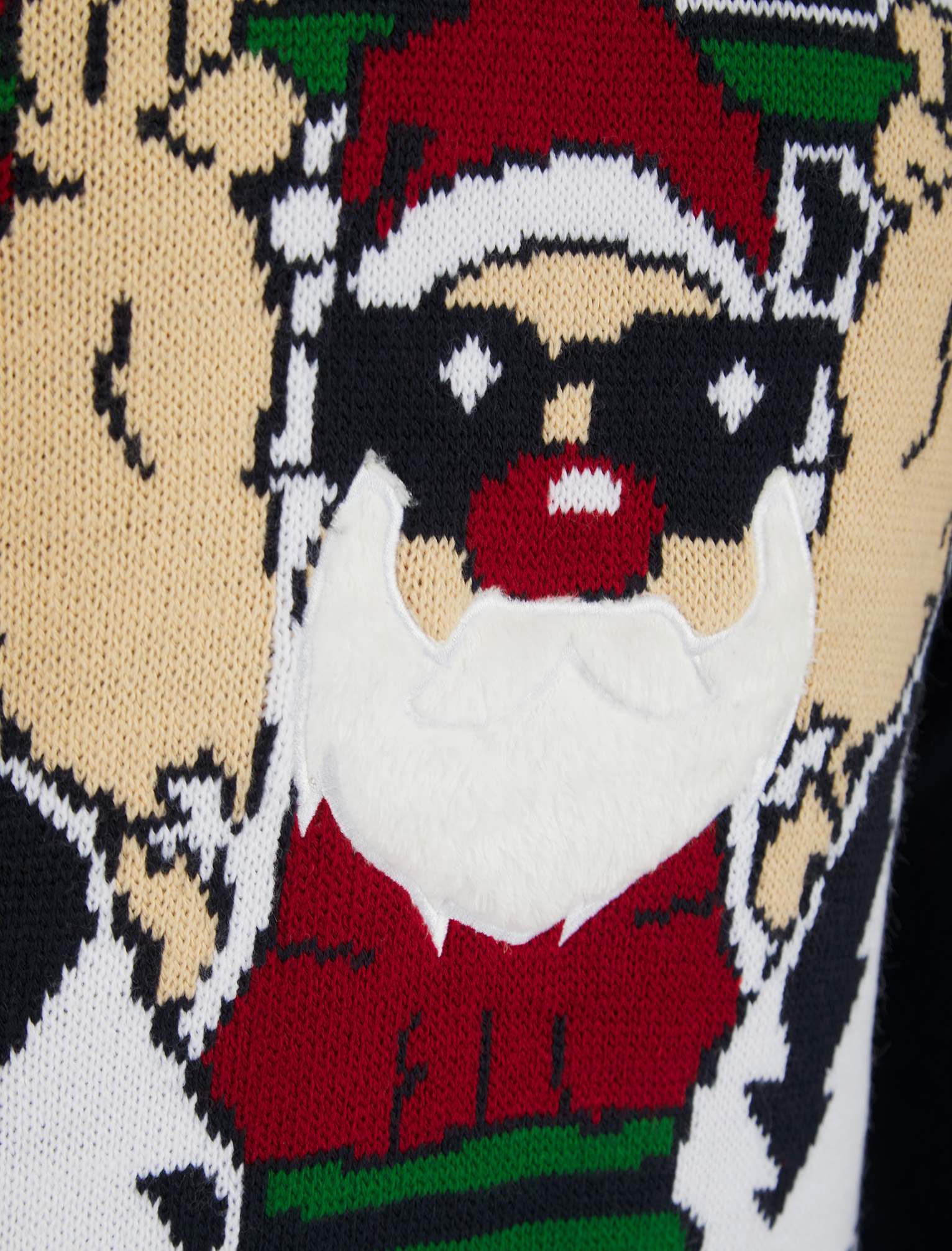 Christmas Jumper Mens Knitted Funny Novelty Xmas Sweater Top Santa Reindeer Beer - Picture 40 of 55