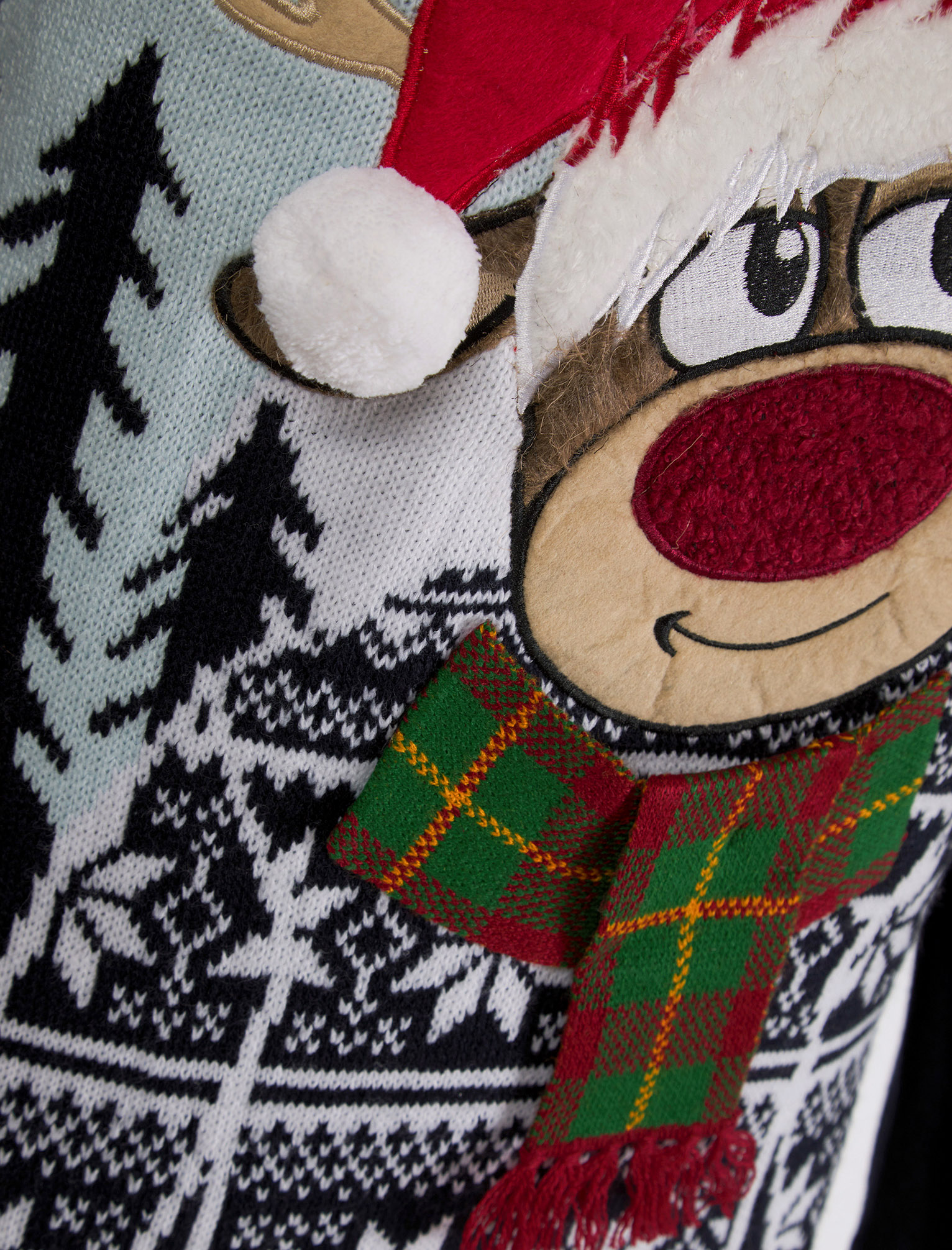 Christmas Jumper Mens Knitted Funny Novelty Xmas Sweater Top Santa Reindeer Beer - Picture 52 of 55