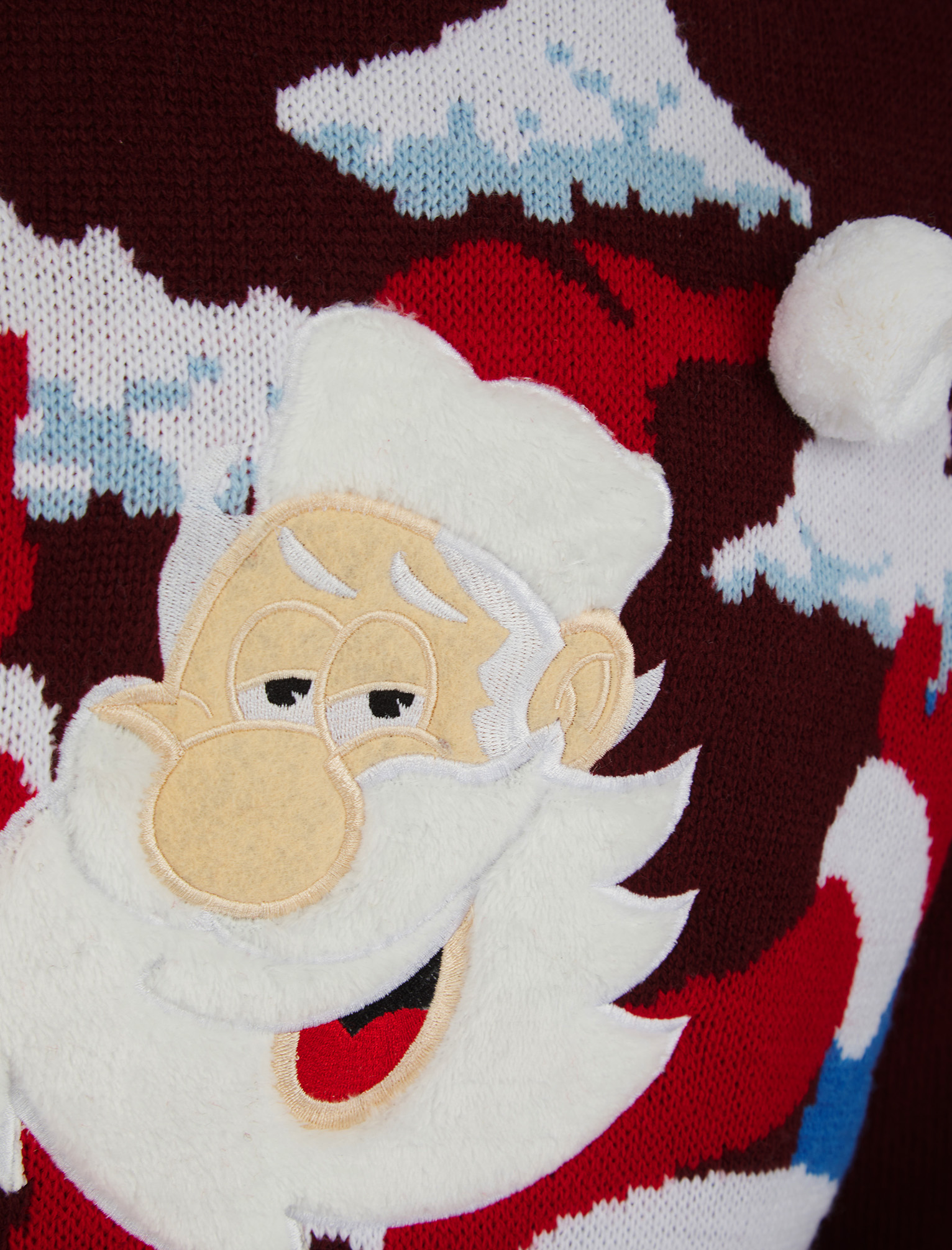 Christmas Jumper Mens Knitted Funny Novelty Xmas Sweater Top Santa Reindeer Beer - Picture 34 of 55