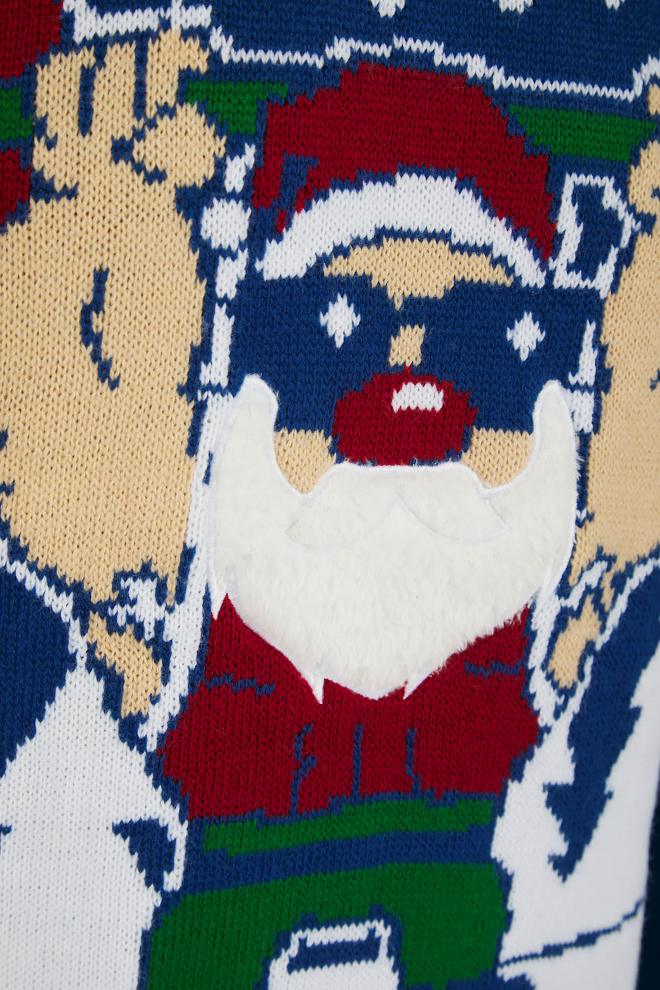 Christmas Jumper Mens Knitted Funny Novelty Xmas Sweater Top Santa Reindeer Beer - Picture 43 of 55