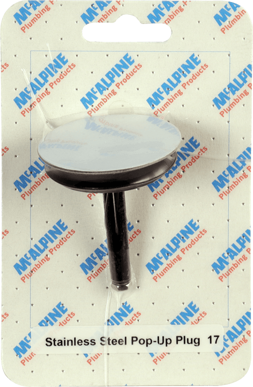 McAlpine CARD-17 Stainless Steel Pop-Up Plug Sturdy & Rust-Resistant - PLUGSS50