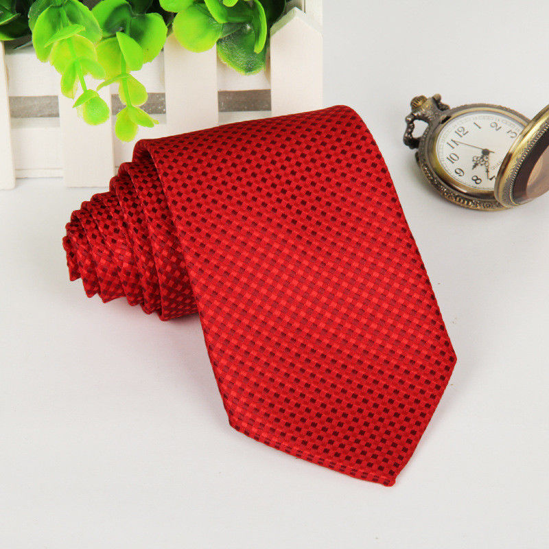 Premium Satin Plain Stripe Necktie Classic Wedding Formal Men's Tie 8CM Wide - Picture 25 of 30