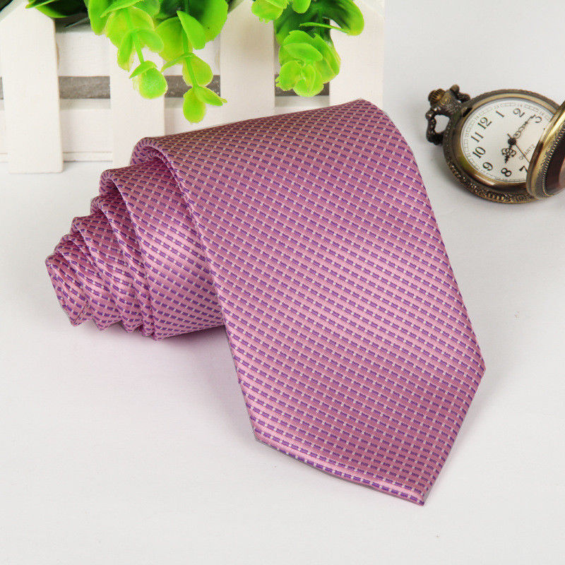 Premium Satin Plain Stripe Necktie Classic Wedding Formal Men's Tie 8CM Wide - Picture 14 of 30