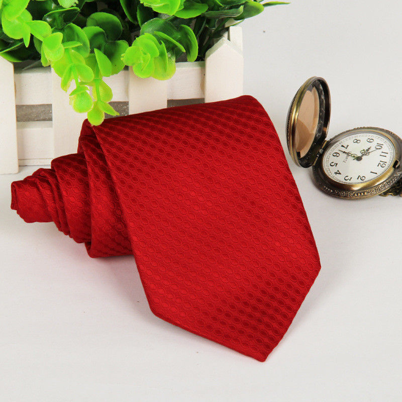 Premium Satin Plain Stripe Necktie Classic Wedding Formal Men's Tie 8CM Wide - Picture 9 of 30