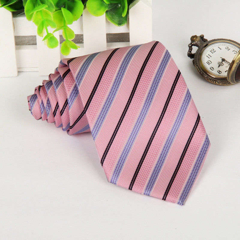 Premium Satin Plain Stripe Necktie Classic Wedding Formal Men's Tie 8CM Wide - Picture 24 of 30