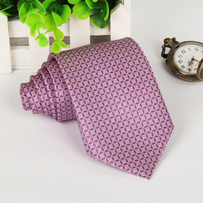 Premium Satin Plain Stripe Necktie Classic Wedding Formal Men's Tie 8CM Wide - Picture 26 of 30