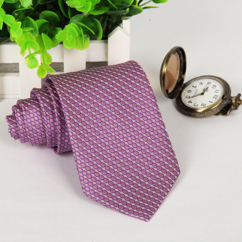 Premium Satin Plain Stripe Necktie Classic Wedding Formal Men's Tie 8CM Wide - Picture 27 of 30