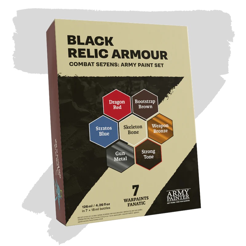 The Army Painter BNIB Combat Se7ens: Black Relic Armour