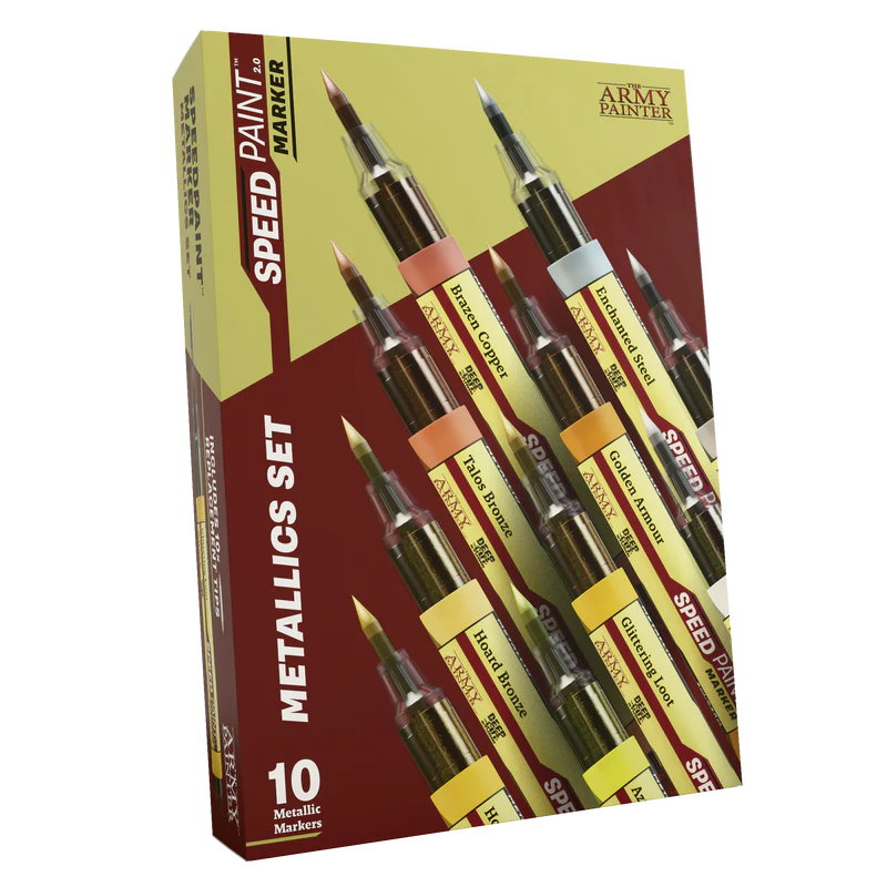 The Army Painter BNIB Speedpaint Marker Metallics Set