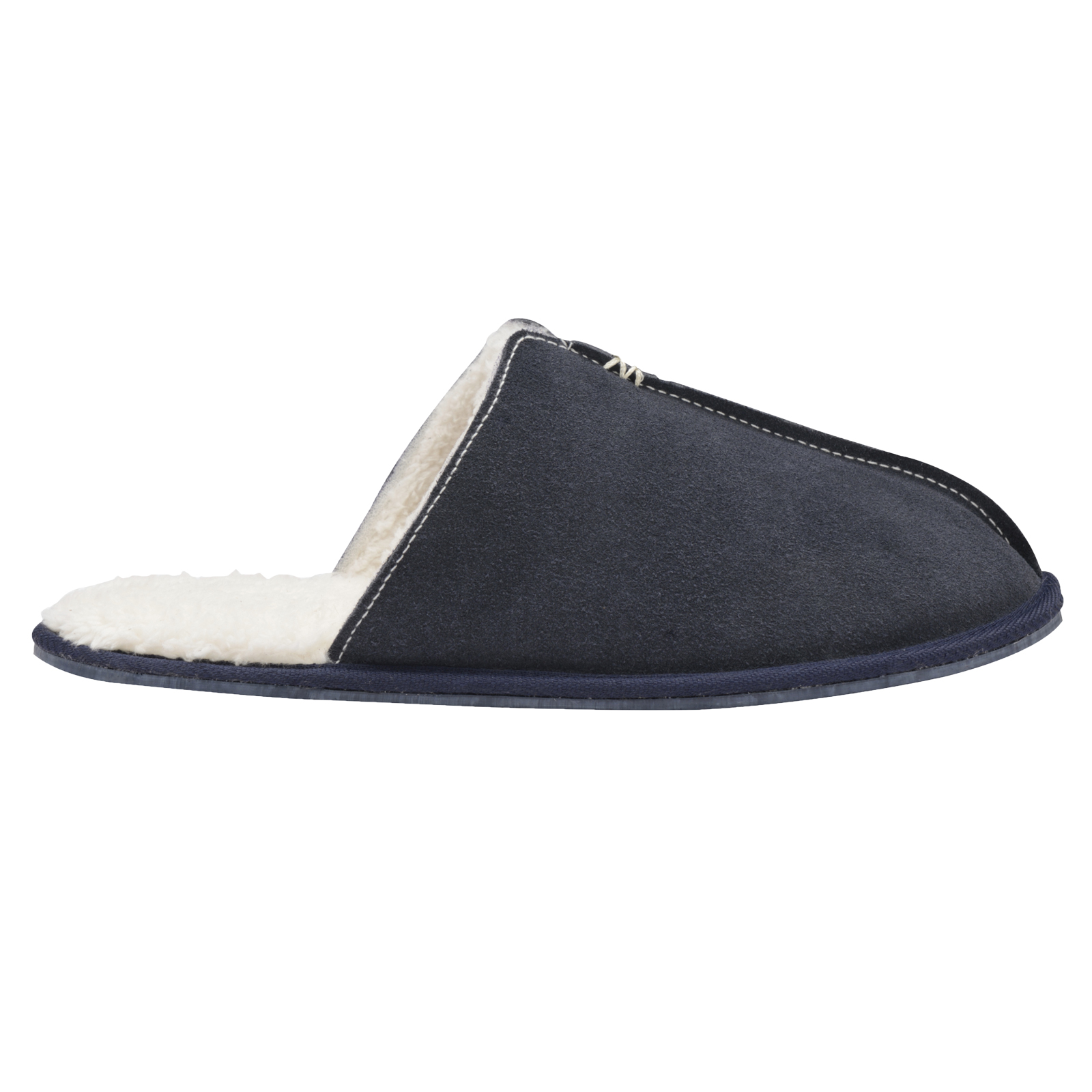 Mens Dunlop Brandon Or Amadieu Slipper Fleece Lined Luxury Faux Suede Mule Shoes