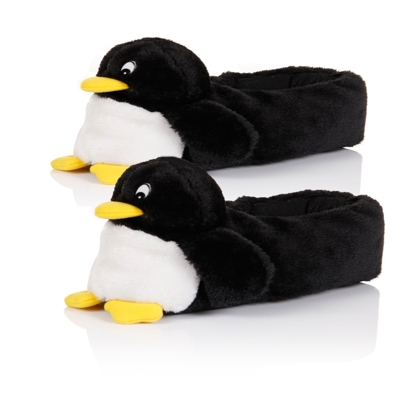 Womens Penguin Slippers Ladies Cute Comfy Fluffy Girls Novelty Animal ...