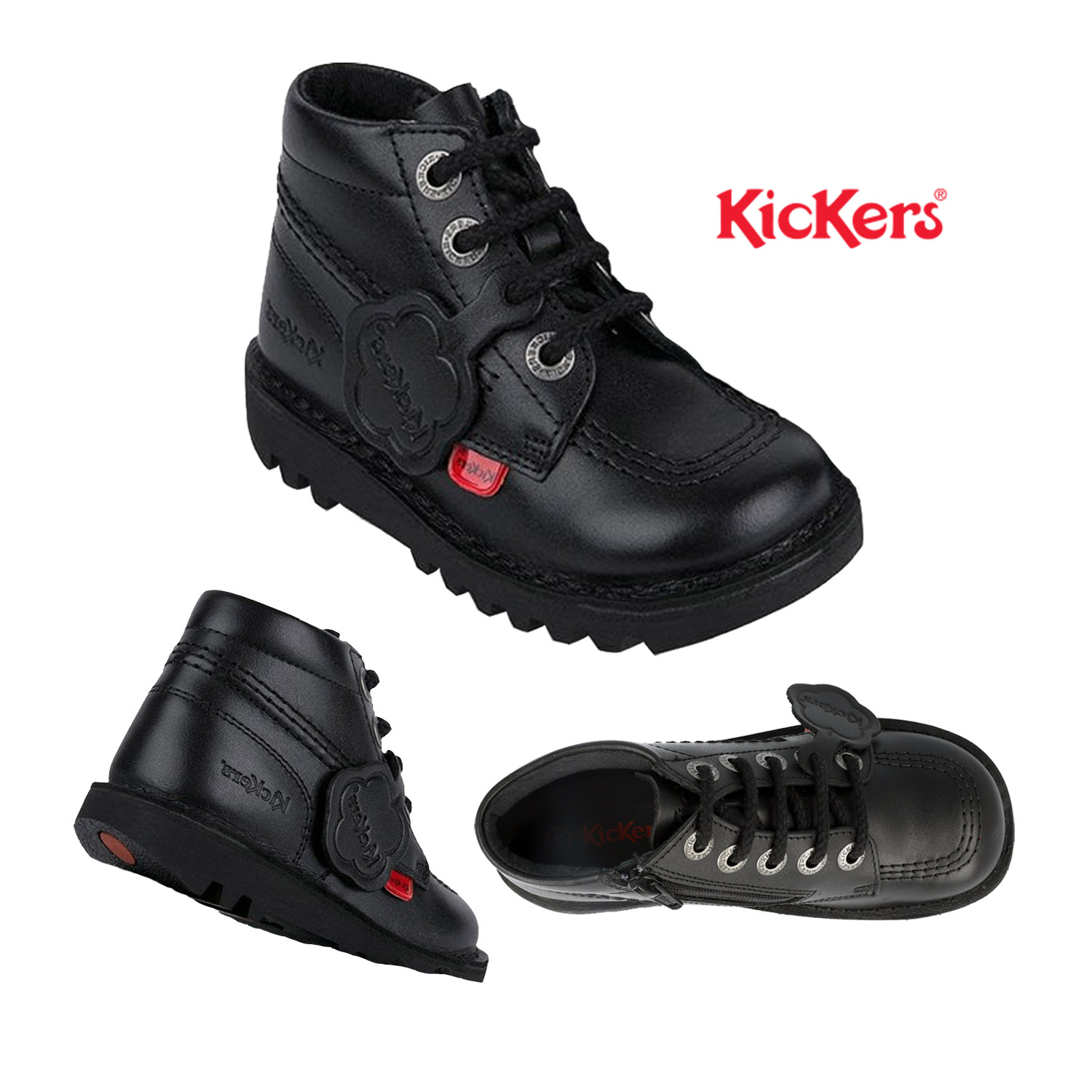 Kickers Infant Unisex Kick Hi Black 