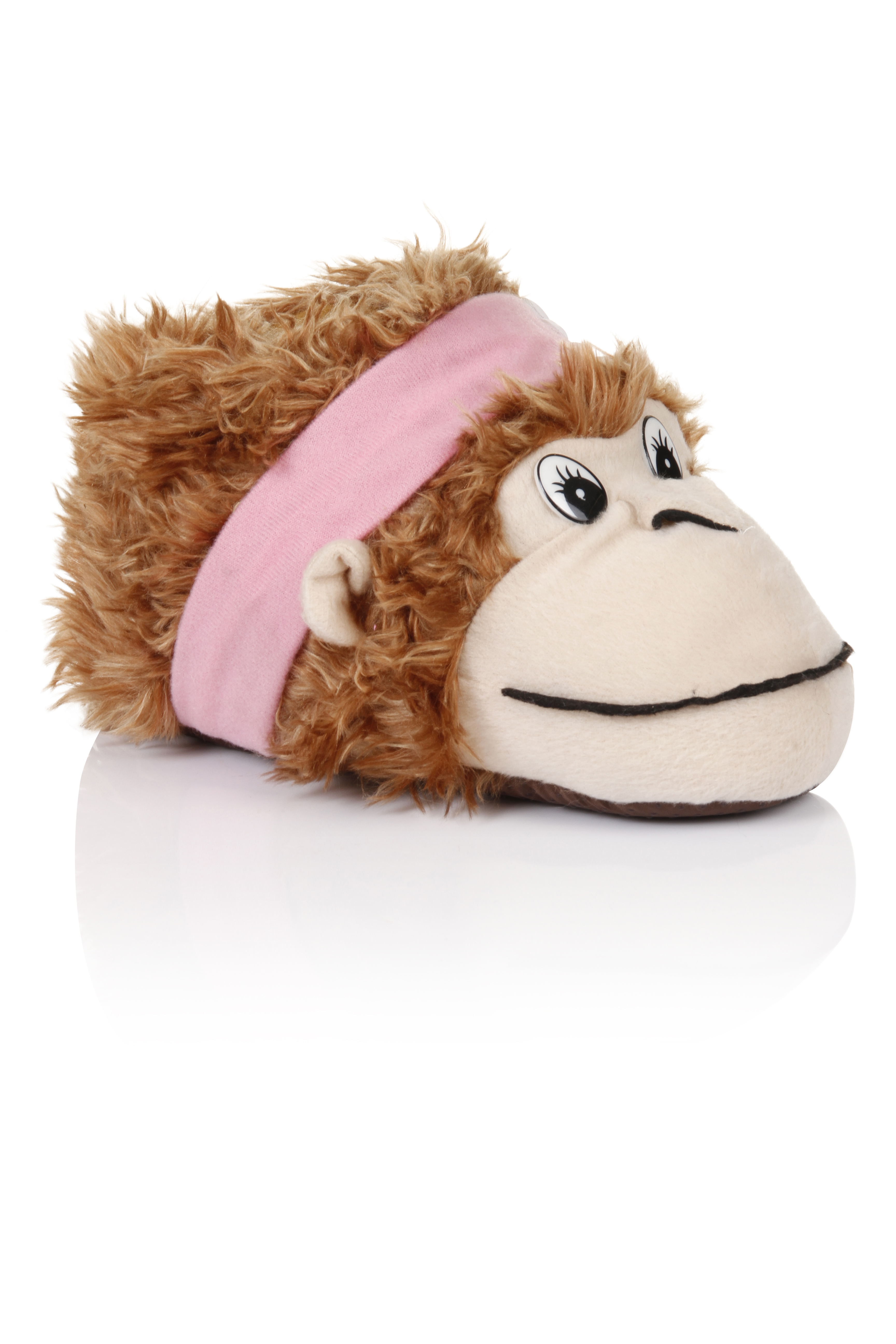 New Style Cute Ladies Novelty Velour D Giraffe Slipper with Ears Nose Eyes and Tail Brown New Style Cute Ladies Novelty Velour D Giraffe Slipper with Ears Nose Eyes and Tail Brown