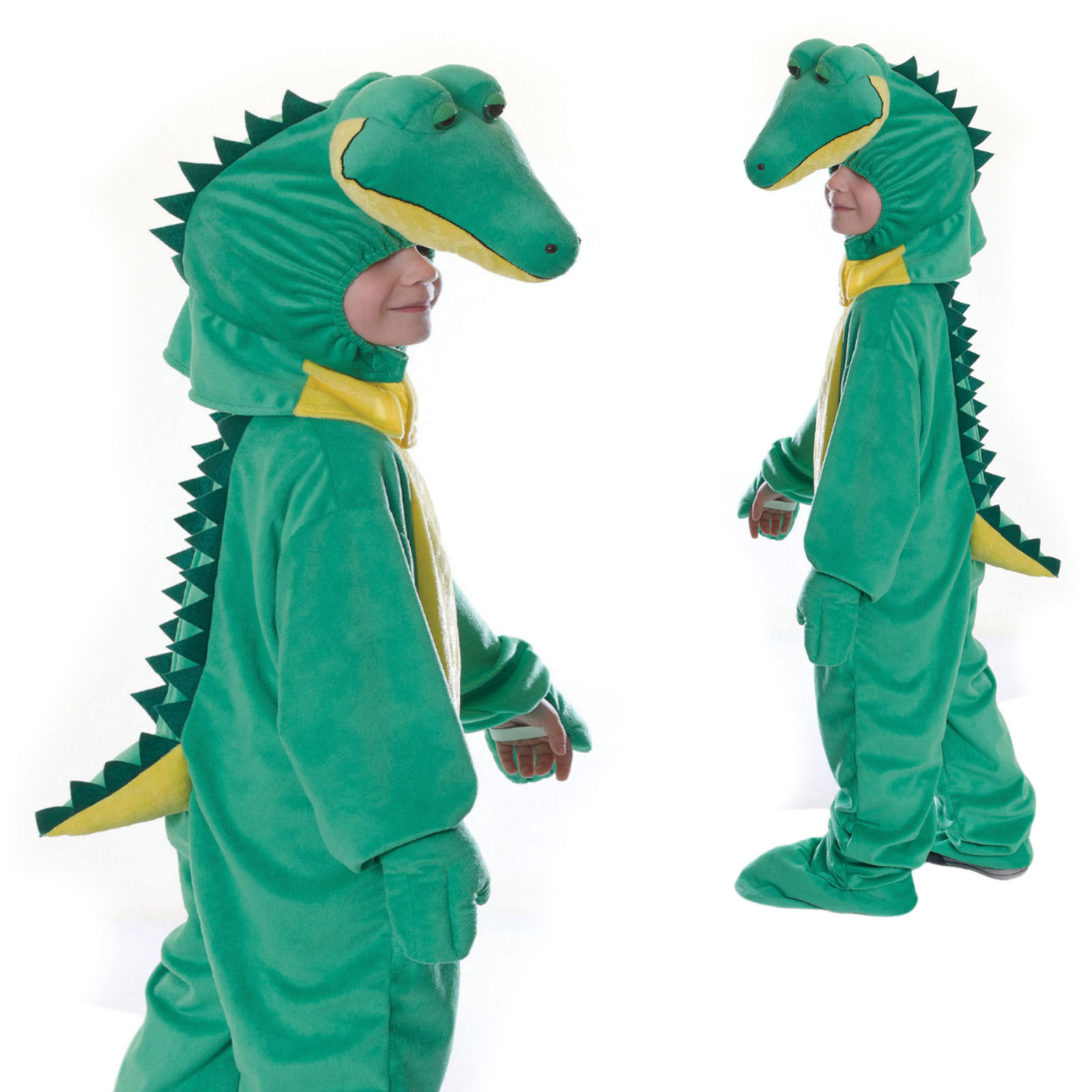 Childrens Crocodile Kids Animal Reptile Alligator Fancy Dress Costume ...