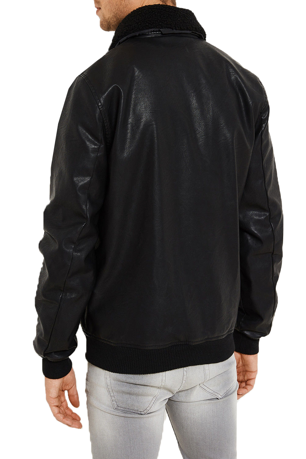 borg collar jacket