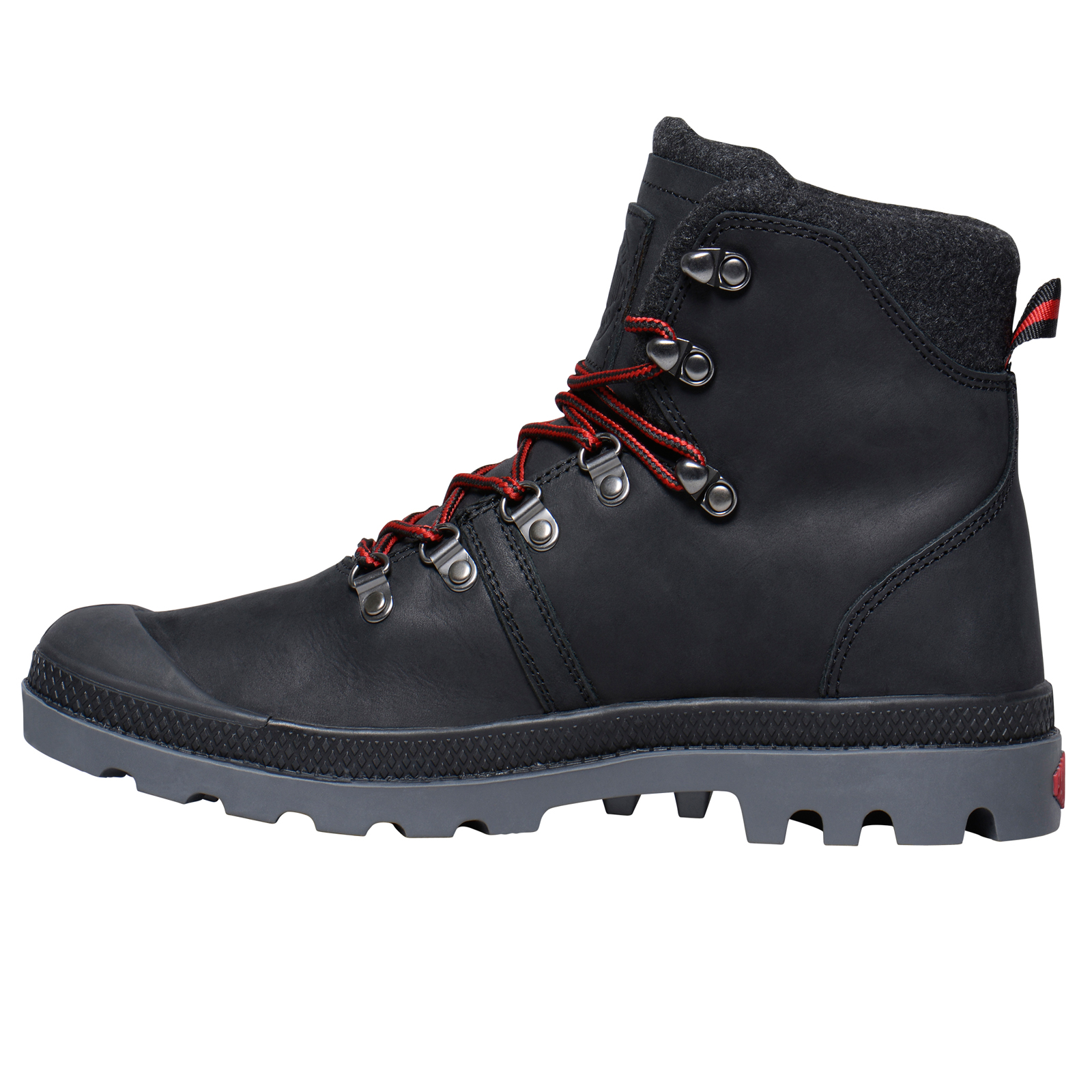 Palladium Men's Pallabrouse Hiker Boots Padded Leather Lace Up Hook ...